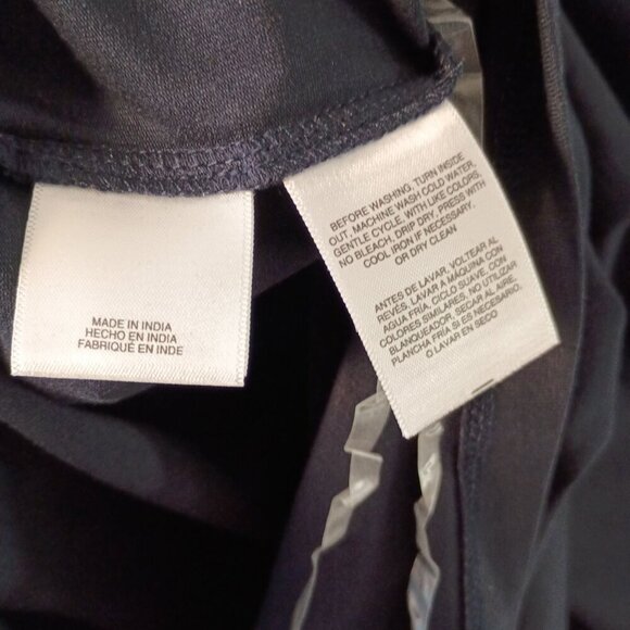 Pappagallo Women's Navy Blue Scallop Neck T-Shirt Dress Size M NWT $99 - Picture 6 of 6